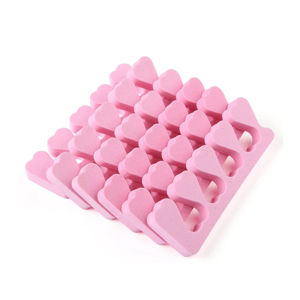 2pcs Nail Art Toe Separator Soft Foam Sponge Foot Finger Toe Separators Extending UV Nail Accessory Tools