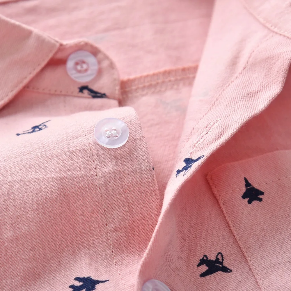Pink Newboarn Boy Kids Fashion Shirt Spring Outfit Casual Baby Boys Clothes Tie Shirt Chothes for 6-24 Months Baby  5