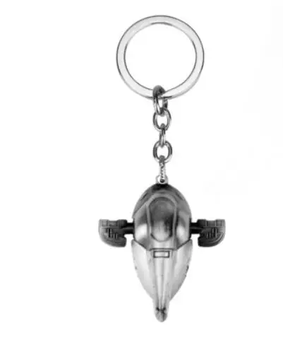 Star Wars Spaceship Keychains Toys Model Keychain Death Star BB8 Slave 1 Collectables Metal Keychains Keyring - Цвет: spaceship 2