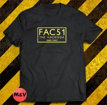 

Fac 51 Hacienda 20th anniversary Factory Records Hacienda Stone Roses New Order men t shirt