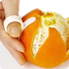 10 шт./компл. Пластик оранжевый Pleelers Тянуть Палец мини-инструменты удобство фрукты Zesters фруктов и овощей инструменты Кухня Пособия по кулинарии