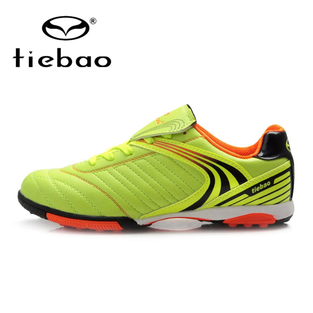 TIEBAO ملعب نجيلة صناعي للعب كرة القدم أحذية الرجال الكاحل لكرة القدم أحذية Zapatillas هومبر TF العشب أحذية كرة القدم تنفس رياضية الرجال 3 ألوان