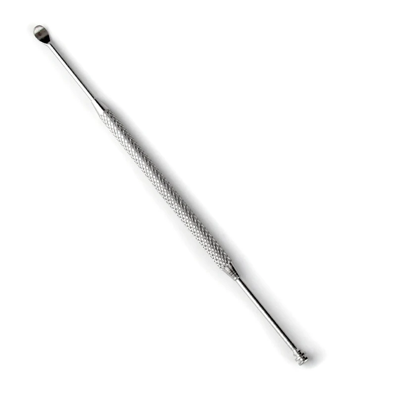 Mayitr Earpick Double-ended Stainless Steel Ear Pick Spoon Wax Remover  Anti-slip Ear Pick Ear Cleaner Tool Health Care
