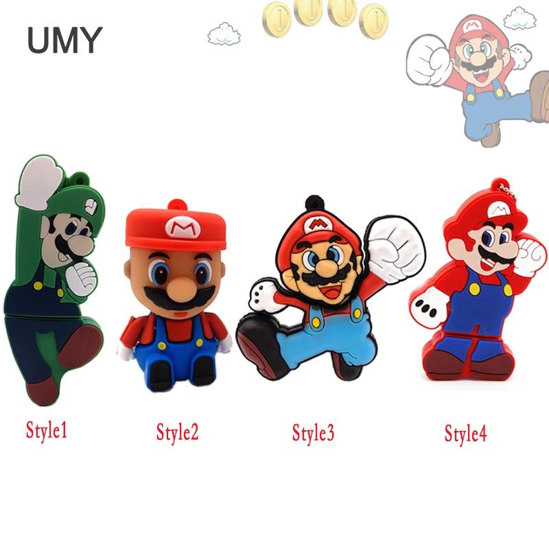 USB флеш-накопитель Super Mario 4 ГБ 8 16 32 64 | Компьютеры и офис