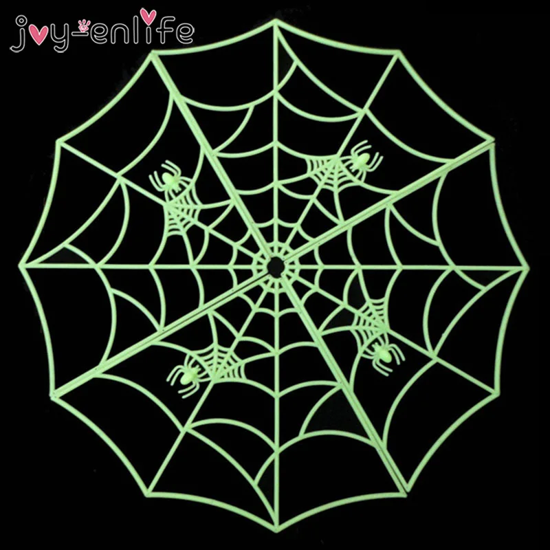 

Halloween Luminous Spider Web Haunted Tricky Toys House Supplies Glow in the Dark Spider Web Bar Home Decor Props Room Decor