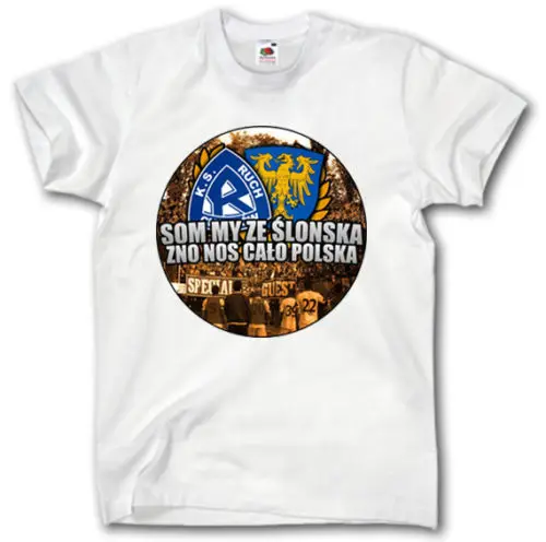 

Ruch Chorzow T Shirt Football Slonsk Polska Poland Polen Oberschlesien 2019 Fashion Cotton Men T Shirt Tees Custom Cool Shirts