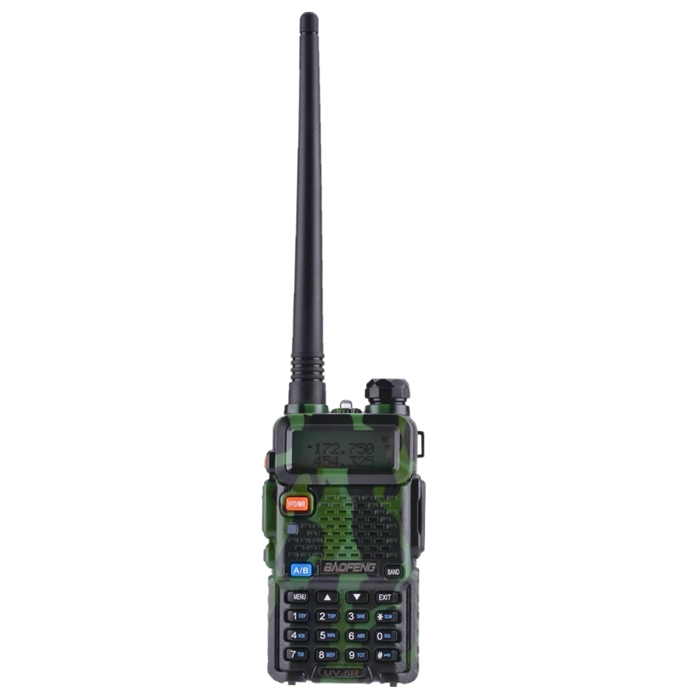 Baofeng UV-5R портативная рация Двухдиапазонная профессиональная 5 Вт UV 5R Ham двухстороннее радио UV5R портативная охотничья радиостанция КВ трансивер - Цвет: Camouflage