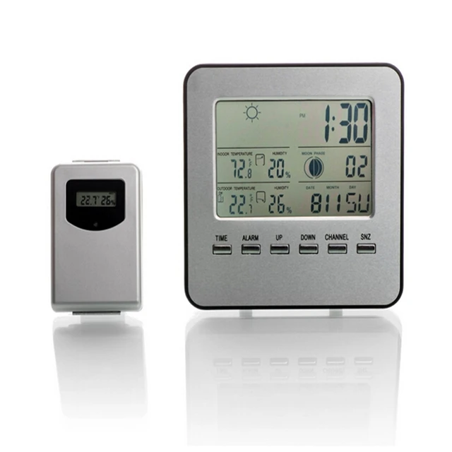 Wireless Weather Station Lcd Digital In Outdoor Thermometer Wireless Weather Station Lcd Digital In Outdoor Thermometer Hygrometer Temperature Humidity Meter Forecast Alarm