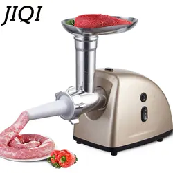 JIQI Электрический мясо шлифовальный станок нержавеющая сталь машина для приготовления колбасы наполнителя писака Мясорубка измельчитель
