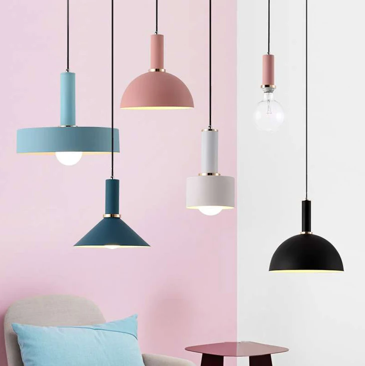 Современные подвесные светильники в скандинавском стиле из кованого железа, креативные минималистичные светильники для спальни и бара