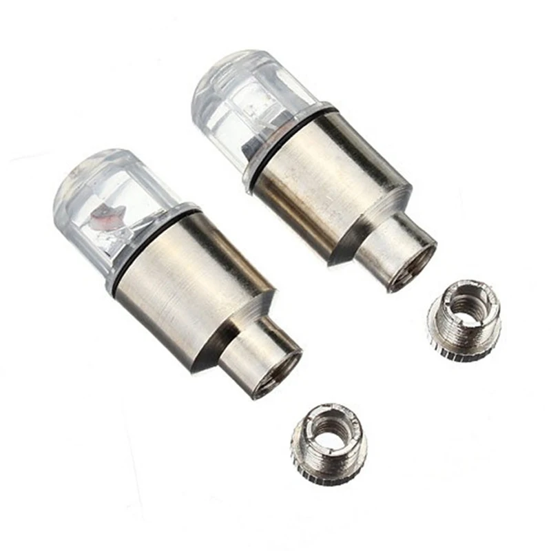 Cheap 2pcs Cycling Warning Safety Spoke LED Wheel Valve Stem Cap Tire Motion Neon Light Lamp For Bike Bicycle Car Motorcycle 3