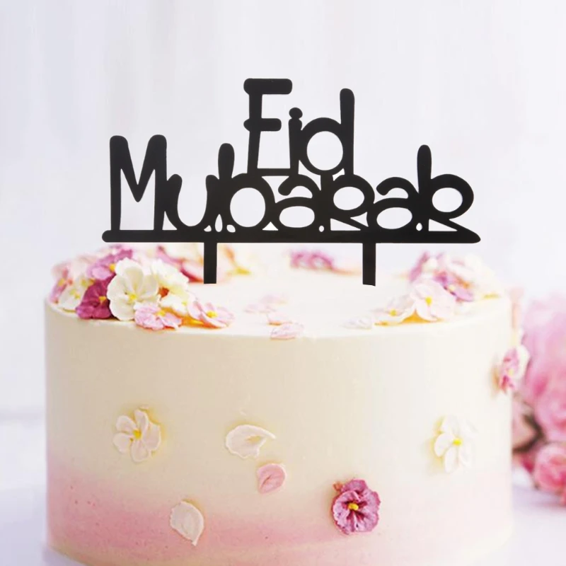 Acrylic Eid Mubarak Ramadan Wedding Cake Topper Muslim 