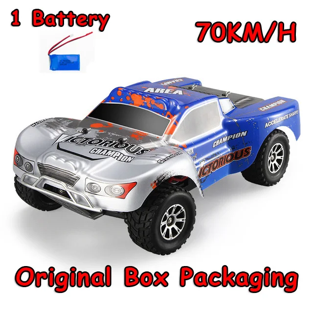 Оригинальный Wltoys RC автомобиль A969 1/18 весы игрушки 2 4G 4WD 70 км/ч Drift короткофокусное