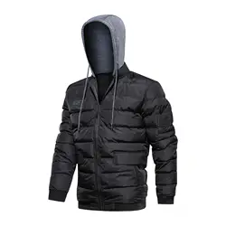 Прямая доставка, Толстая Теплая мужская куртка-парка, зимняя флисовая куртка с несколькими карманами, повседневная тактическая Мужская