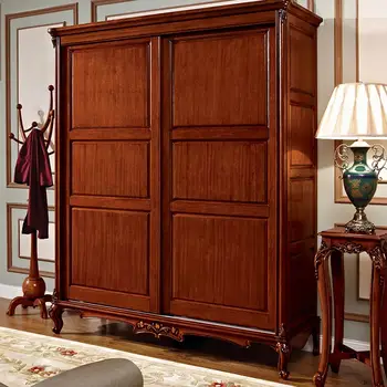 

Classical European Style Bedroom Furniture Hot Selling Solid Wood Wardrobe