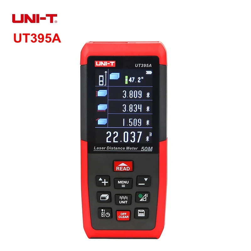 

UNIT UT395A Professional Laser Distance Meters 50m Rangefinder USB Connector Universal Electron Level Ruler