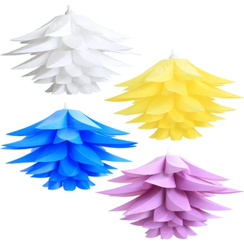 

Simple nordic Modern European Bedroom Living room Lotus Flower Light Lamp Shade Chandelier DIY IQ Jigsaw Puzzle Novelty Lighting