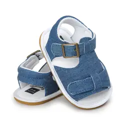 Для детей, на лето одежда для малышей мальчиков и девочек дышащие сандалии Нескользящие кроватки обувь пляжная обувь Prewalkers обувь для детей