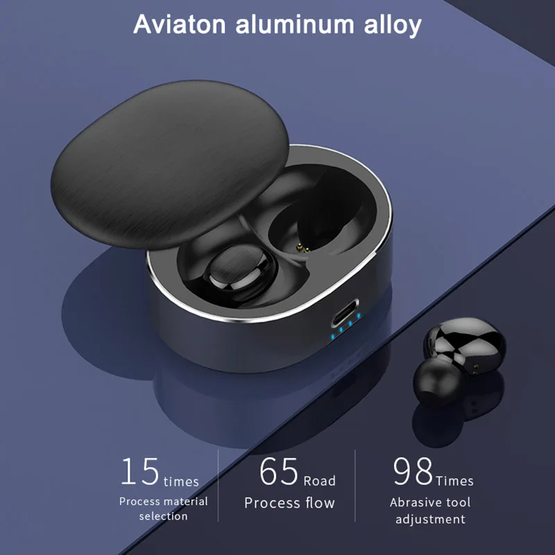 Беспроводные стерео наушники вкладыши спортивные Bluetooth со встроенным микрофоном