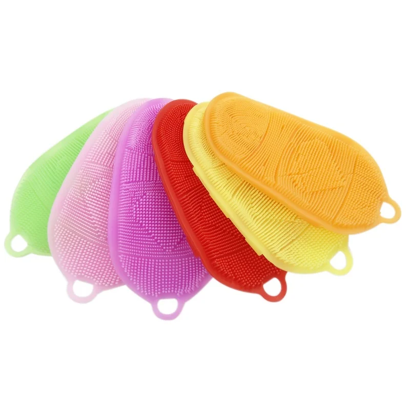 

Soft Silicone Body Bath Brush Body Wash Tool Bath Shower Glove Skin Care Exfoliating Cleanser Bathroom SPA Massager Scrubber