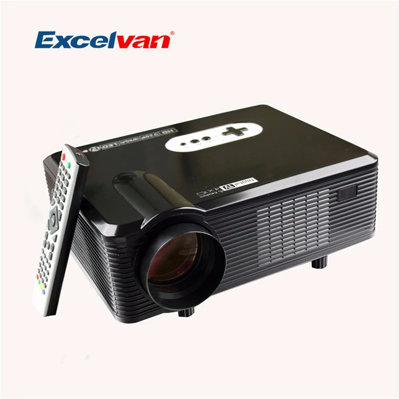 Excelvan CL720D 1280*800 3000 люмен поддержка 1080p светодиодный HD проектор с HDMI/VGA/USB/AV/DTV для