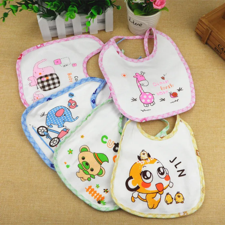 

3Pcs/set Cute Carton Character Knitted Cotton Funny Baby Bibs Handmade Burp Cloths Infant Newborn Baby Boy Girl Saliva Towel