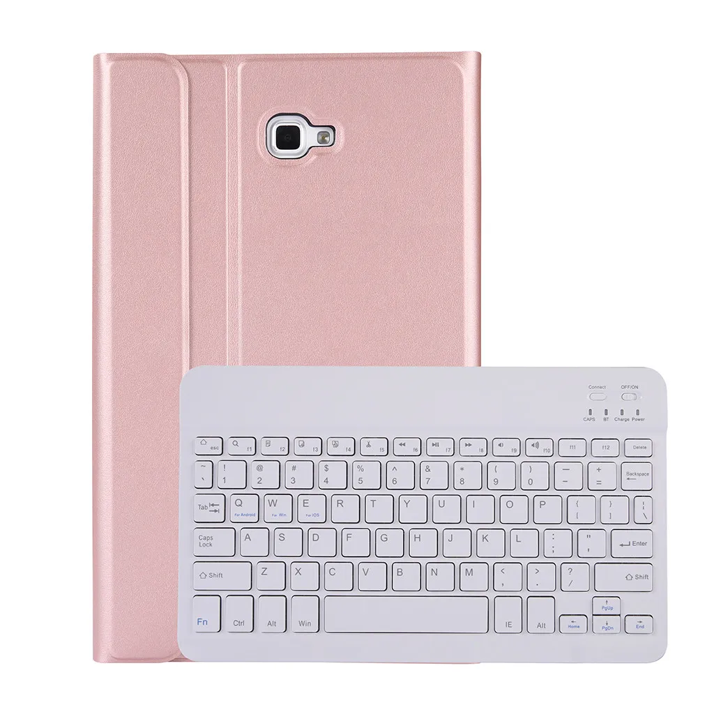 VOBERRY клавиатура Беспроводная Bluetooth клавиатура для samsung Tab A T580/T585 10,1 дюймов ультра-тонкий из искусственной кожи чехол Smart Cover#2