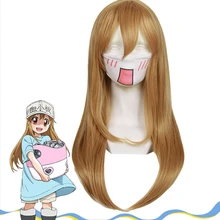 Ячейки на работе тромбоцитов Косплэй парик hat аксессуары для волос Hataraku Saibou милые тромбоцитов Kesshoban парик hat