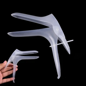 

2Pcs/set Vaginal Dilator Speculum White Plastic Expansion Vaginal Colposcopy Vaginal Dilator Speculum For Girls Women