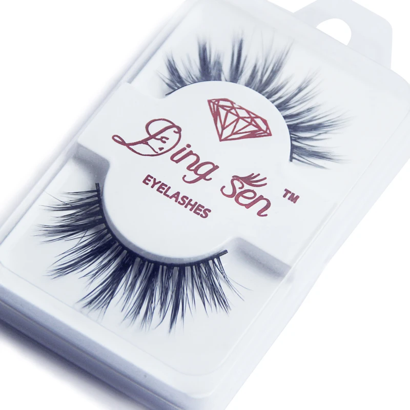 1 Pair False Eyelashes Silky Mink Lashes Natural Long Fake Eyelash Charm Big Eye Hand Made