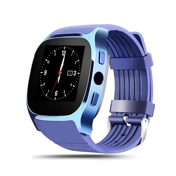 FREZEN T8 Bluetooth Смарт-часы с поддержкой 2G SIM TF карты LBS с камерой 0.3MP умные часы спортивные наручные часы для Android - Цвет: Blue
