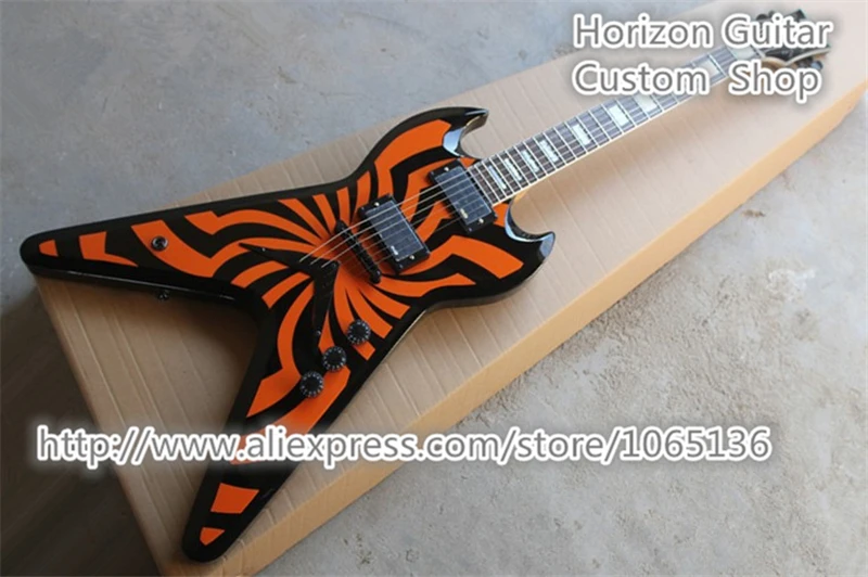 Лидер продаж Flying V Электрогитары Zakk Wylde зд Подпись Гитары RAS electricas китайской