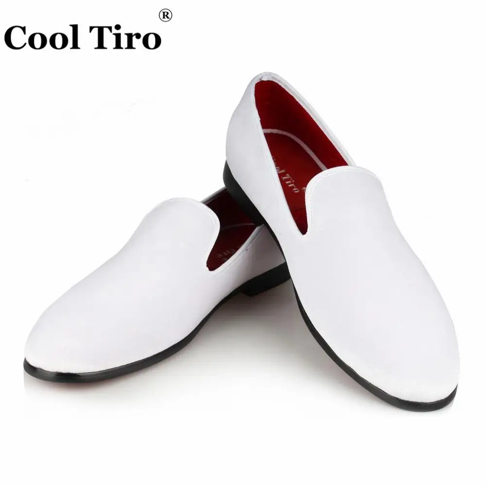 Men Loafers white Velvet Dress shoes (6)