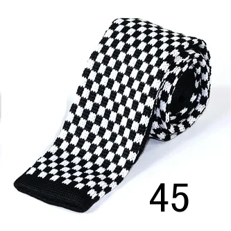 Полосатые вязаные галстуки, вязаные галстуки для мужчин и женщин, костюмы, вязанные Галстуки для отдыха, деловые повседневные обтягивающие мужские галстуки - Цвет: 45