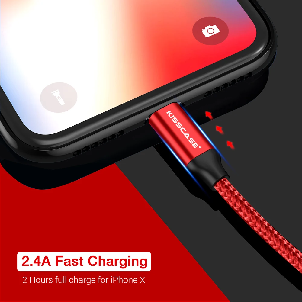 KISSSCASE 3A Schnelle Ladekabel USB Kabel für iPhone Android Micro USB Kabel Typ c USB C Kabel für