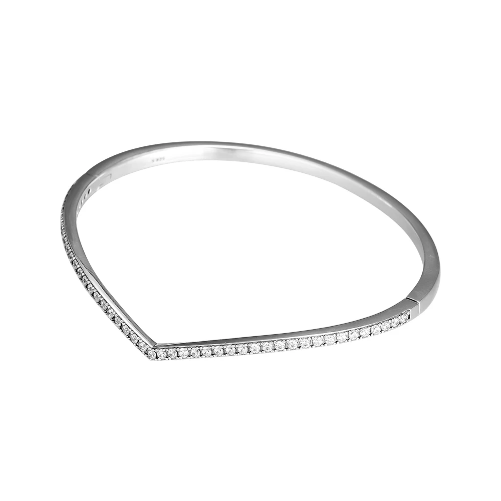 

Original 925 Sterling Silver Bangle Shimmering Wish Bracelets Bangles for Women DIY Jewelry Free Shipping Wholesale