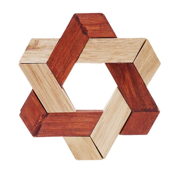 

Children Brain Teaser Wooden Toys Luban Lock Interlock Puzzle Games Educational Toy For Children Intelligence Development Toy