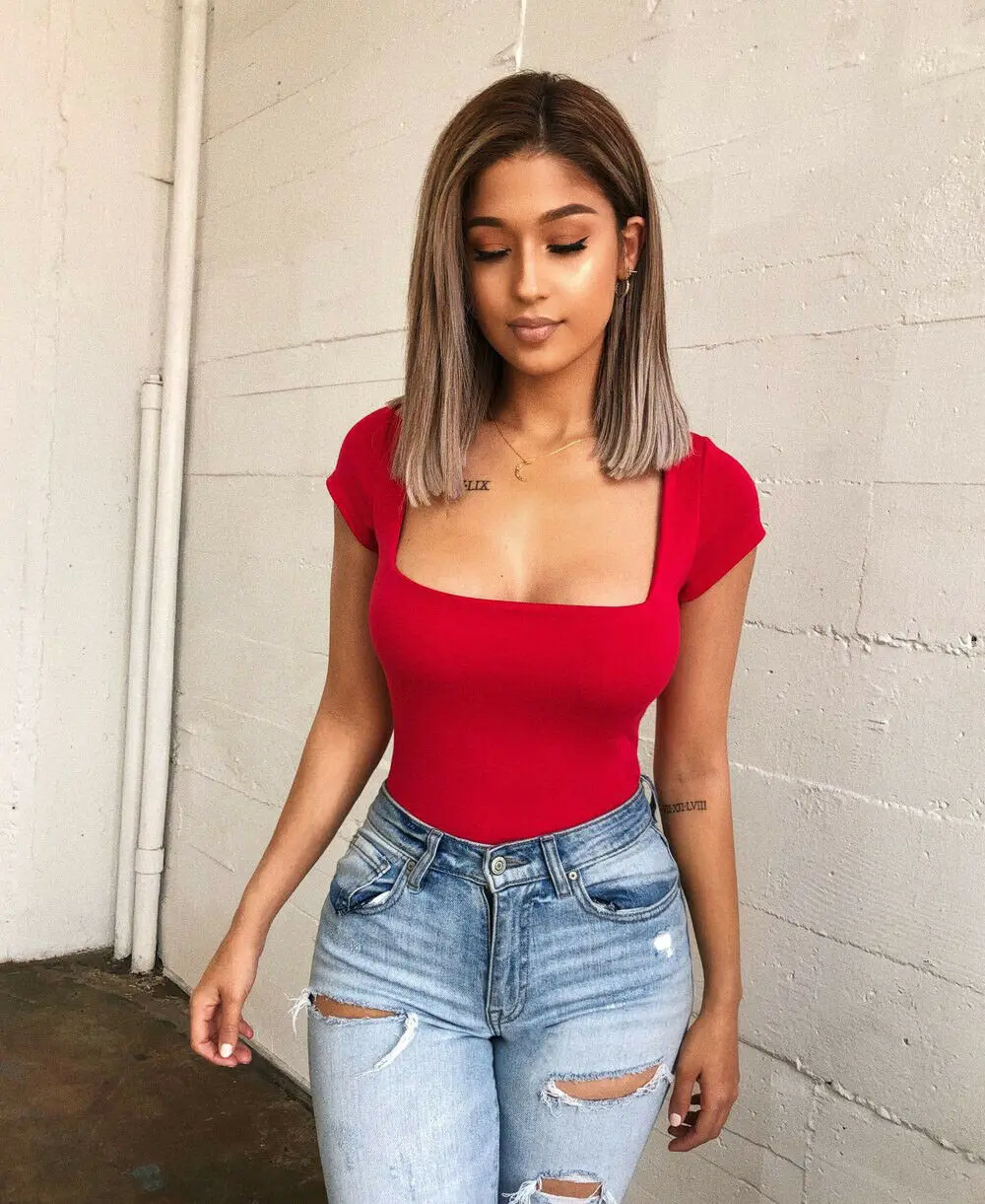 Sexy Bodysuit Women Off Shoulder Bodysuits Rompers Comfortable Summer Jumpsuit Romper Leotard Body Tops | Женская одежда