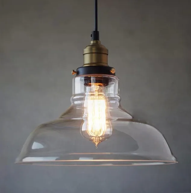 Brass Pendant Light Ikea retro vintage copper glass hanging lamp ikea adjustable pendant lamp for home decor single restaurant pendant light