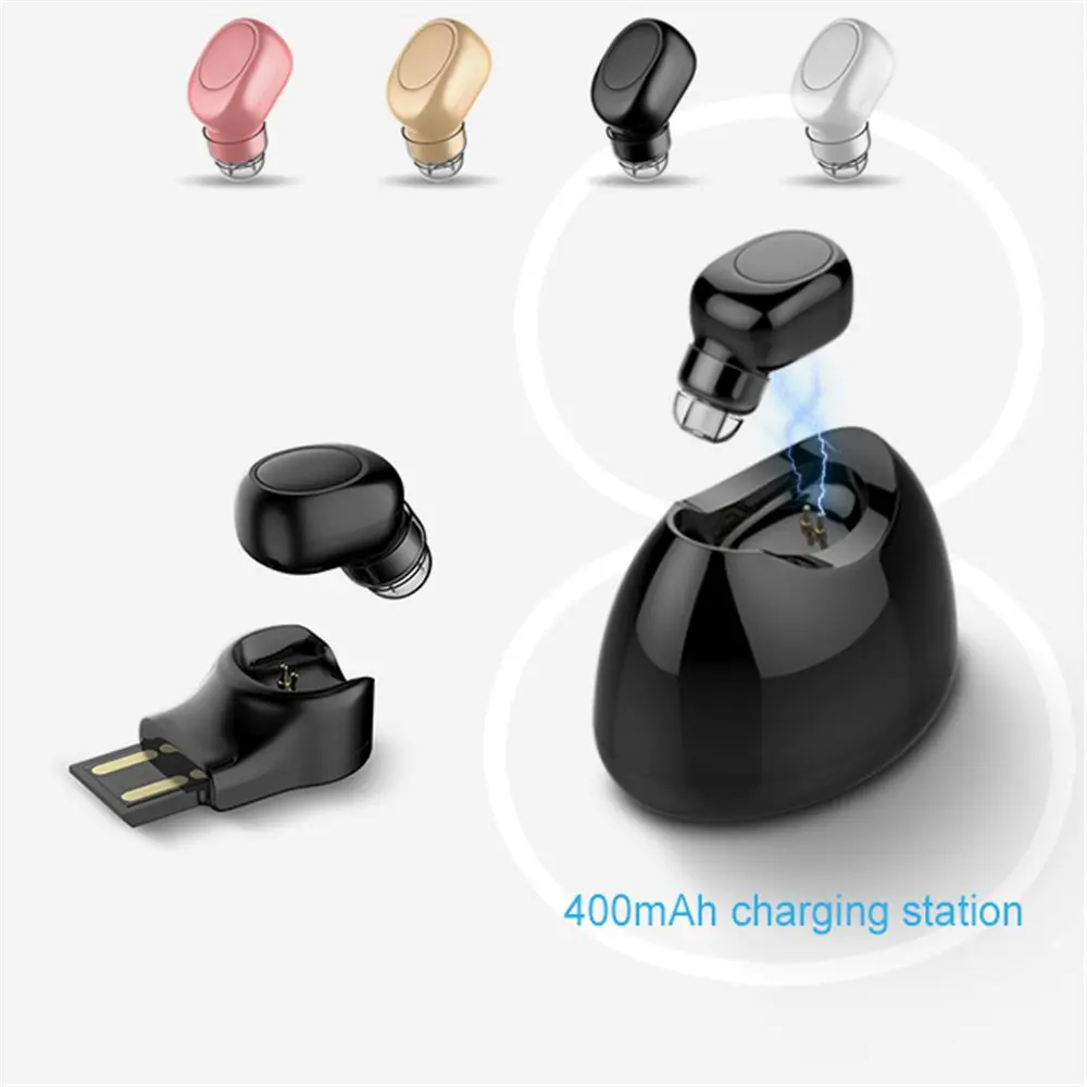 1Pcs Universal X11 Mini Wireless Bluetooth Earphone Phone Earbud Headset USB Charger