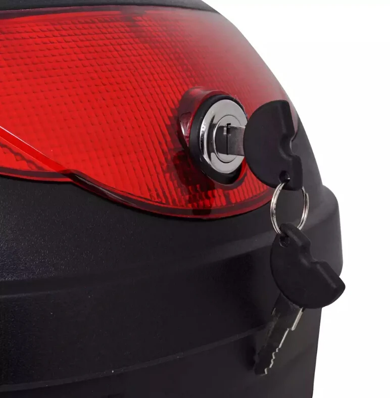 ES almacén 36L 72L motocicleta maletero impermeable Motor Top funda para casco único motocicleta almacenamiento trasero caja de herramientas de equipaje negro - 3