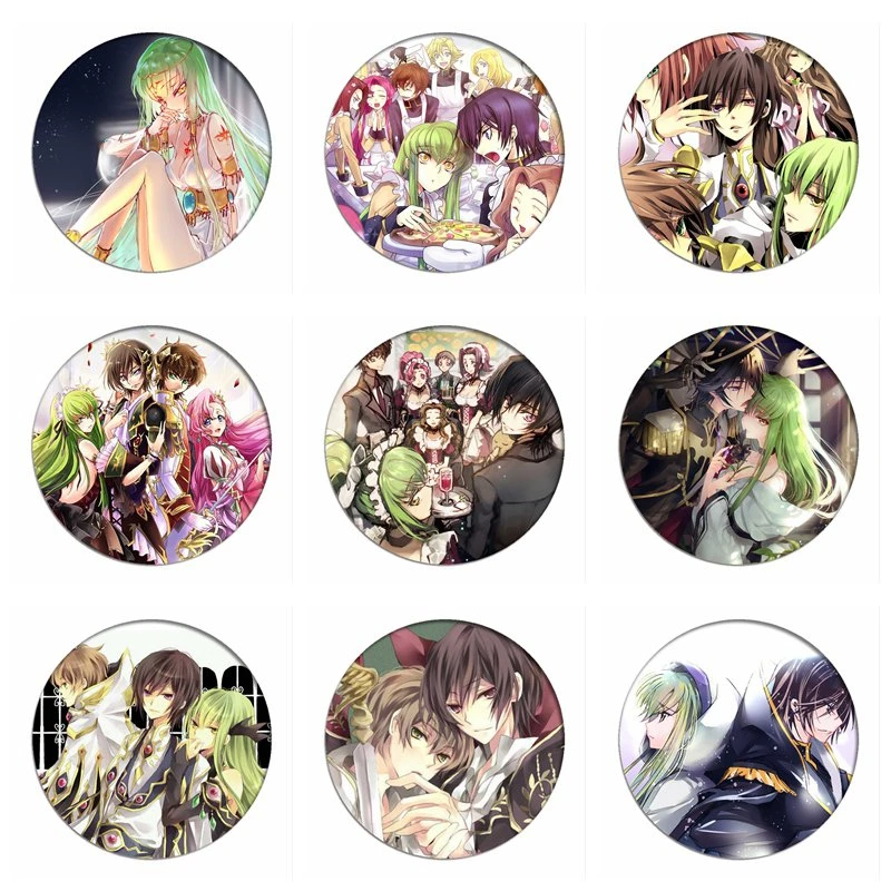 Anime Code Geass Insignias De Cosplay Lelouch Lamperouge Broche Lindo Suzaku Icono Coleccion Broche Para Mochilas Ropa Decoracion Aliexpress