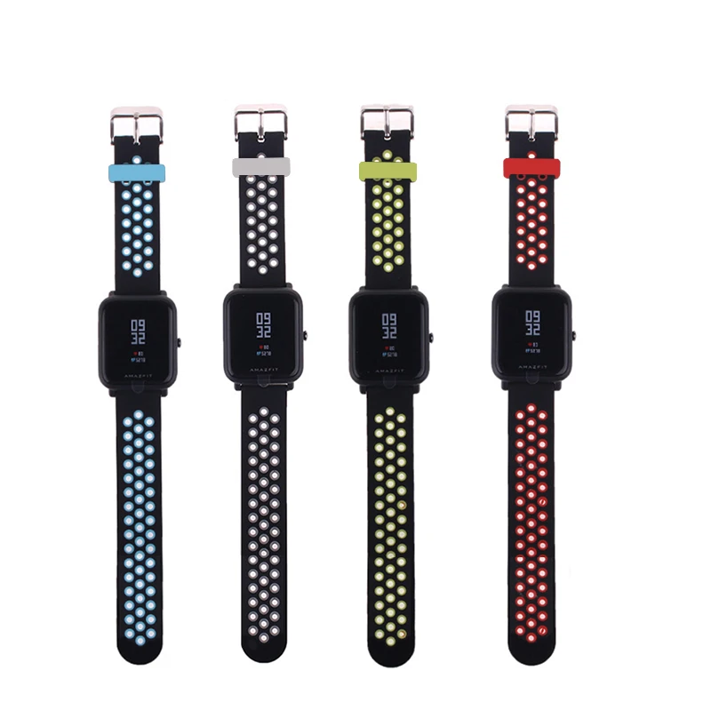Replace Watch Straps for Original Xiaomi Huami Bip BIT PACE Lite Youth Smart Watch Double Color