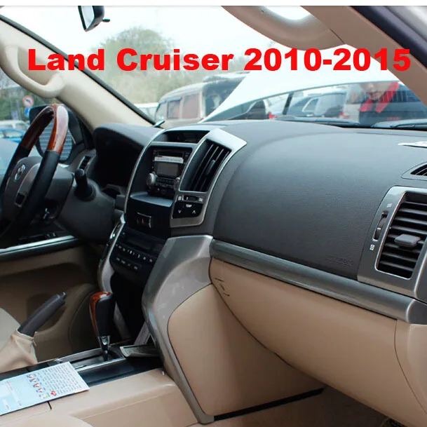 19PCS 3D Silver Interior Panel Dash Board Cover For Toyota Land Cruiser