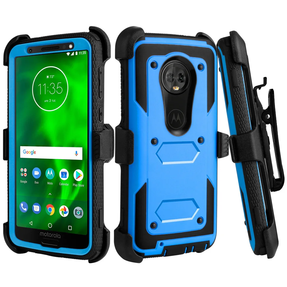 Чехол для Motorola Moto G6 сверхмощный гибридный прочный чехол противоударный защитный