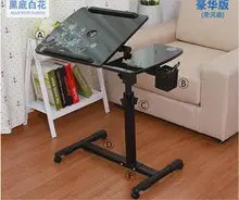 360 Degrees Rotation Laptop Desk Movable Anti-Slip Notebook Computer table with Pen case
