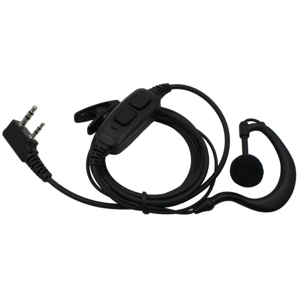 

Baofeng UV-82 Dual PTT Earpiece Headset Mic 2-pin for baofeng UV-82HX Kenwood Puxing Wouxun Baofeng Two Way Radio pofung uv5r