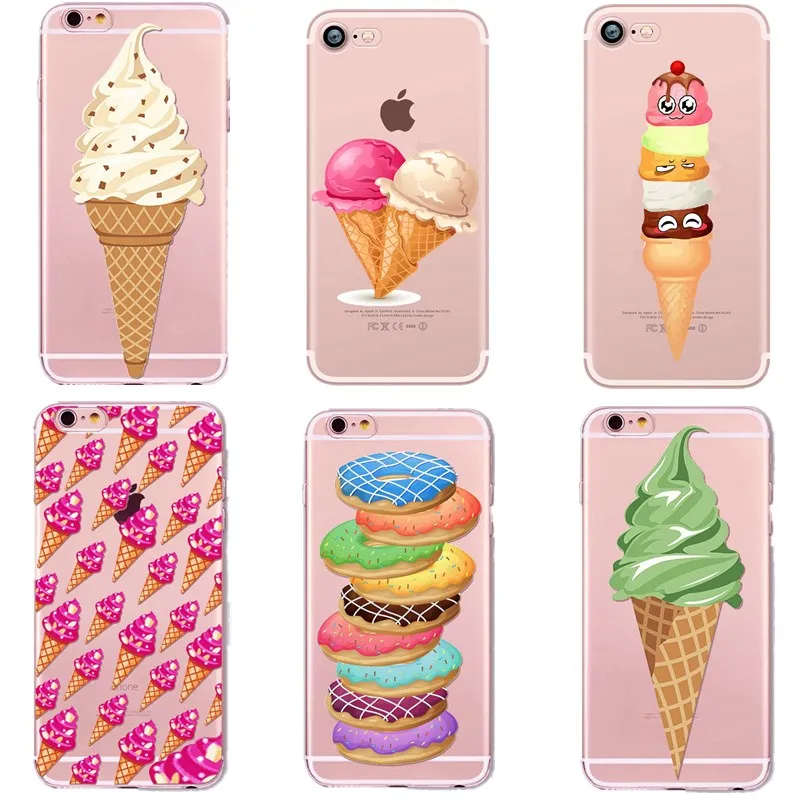 Cute Phone Case For iphone 5 5S SE 6 6S Girly Fashion Back Cover Transparent Coque 7 8 Plus X Funda Capa |