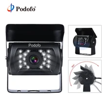 Podofo автобус и грузовик автомобиль заднего вида камера заднего вида ИК ночного видения водонепроницаемый Реверсивный парковочный комплект Cam