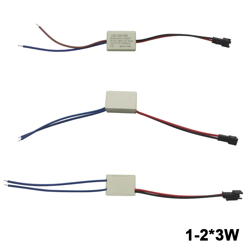 1-2x3W 1-3W 4-6W Светодиодный драйвер AC85-265V настенный светильник Сменный Адаптер для привода 240-270mA 500mA трансформатор питания